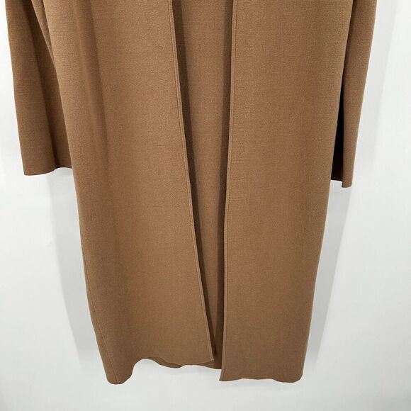 ARITZIA Babaton Camel Brown Long Duster Shoulder Pad Knit Cardigan Sweater XS - Picture 5 of 8